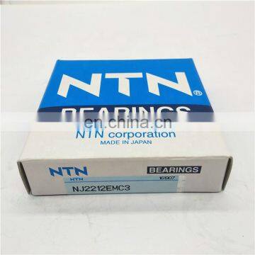 Original  NTN bearing Single Row Cylindrical Roller Bearing NJ2212 bearing NJ2212 C3 size 60x110x28 mm