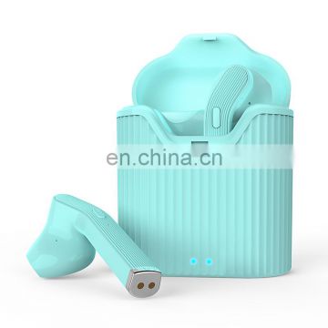 Popular TWS earbuds trendy design stereo sound Wireless Earphones with charging case made in china