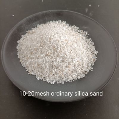 10-20mesh High Melting Point Ordinary Silica Sand Quartz Sand SIO 99.9%