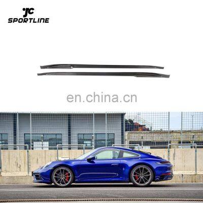 Dry Carbon Fiber 992 Car Side Body Kit for Porsche 911 992 Carrera 4S Coupe 2-Door 2019-2021