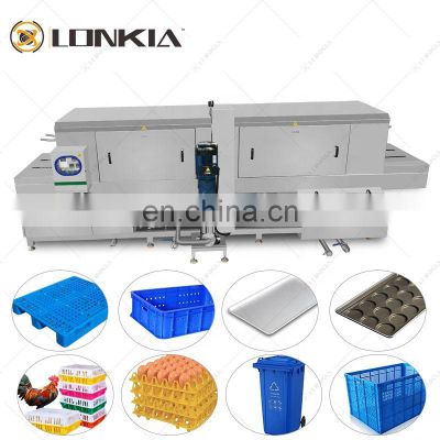 LONKIA Poultry Chicken Cages Container Washer/ Bean Sprout Baskets Washing Machine/plastic Fruits Crate Box Cleaning Drying