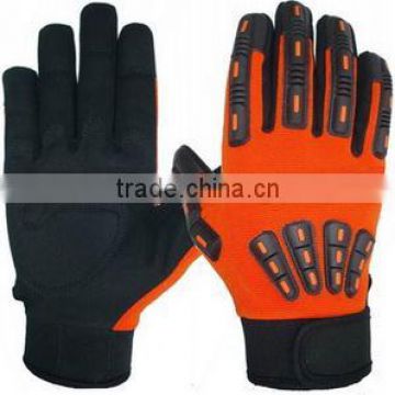 Goalkeeper Glove in Orange & Black Color