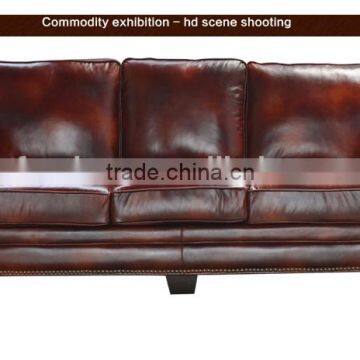new design vintage Style violino leather sofa PFS162