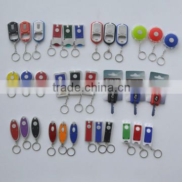 Top Quality Promotion Custom plastic Keychain,Cheap Custom Keychain,led keychain flashlight