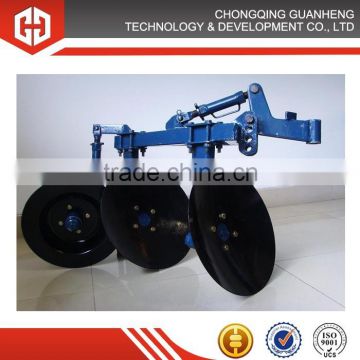 Disc plough for hand walking tractor