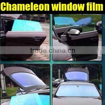 Chameleon car window solar film with size: 1.52*30m with top quality