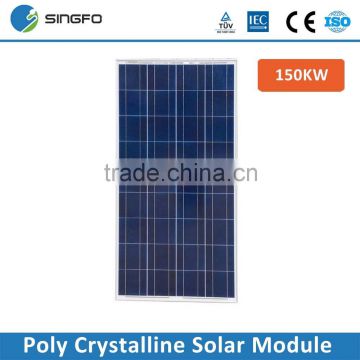 High Efficiency Chinese Solar Panel Price 150W 36V Poly Solar Panel PV Modules TUV Certified