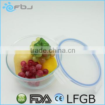 Round Clear Borosilicate Large Glass Container