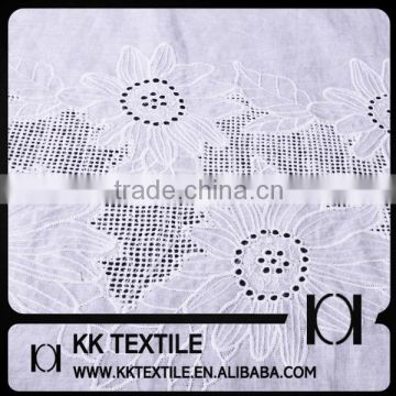 White Plain 100%Cotton Material Fabric For Garment