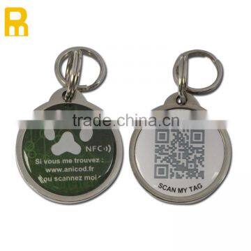 Anti-metal Tag Round 25mm 30mm nfc dog pet tags