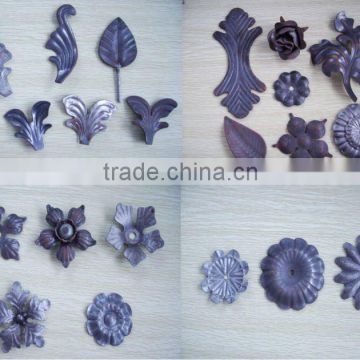 wrought iron artificial leaves