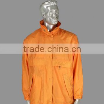 Waterproof Rain Jacket Wholesale Rain coat with concealed hood Made in China