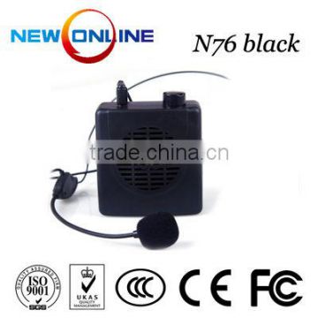waistband amplifier speaker, microphone,audio amplifier, megaphone N76 Black