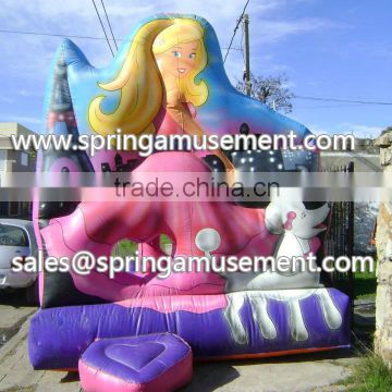 Inflatable beautiful princess bouncy castle SP-CB016
