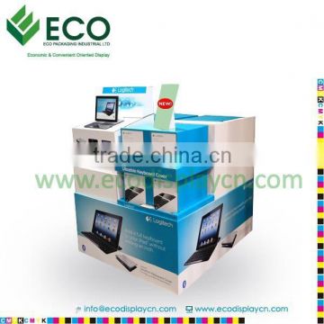 POS Corrugated Cardboard Advertising Pallet Display For Retail, Computer Display