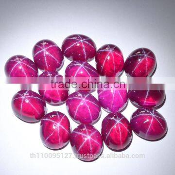 130.75 Ct Ruby Star Sapphire 6 Rays Lab Created Stone