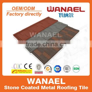 Color Stone Coated Aluminium Zinc Steel Metal Roof Tiles Roofing Sheet