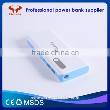 Professional mobile battery Factory hot sell original 18650 cell 2A output fast charging 10000mah2usb charger Power Bank