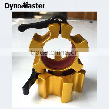 Dynomaster OSO Barbell Clamp /Blue Aluminum Olympic Barbell Collars / Gym Equipment Barbell Collars