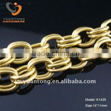 old brass color double link chain for decoration