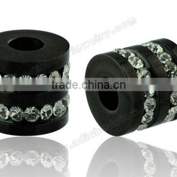Many Clear Stone Expander Surgical Black Ear Flesh Tunnels