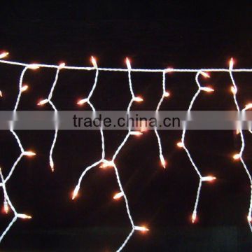 led icicle lightC.Icicle light: 1. Specification: width is 5m; light string height: 30CM-50CM-70CM; totalize: 120 bulbs. 2. Mate