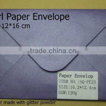 JS 120g 16*16cm Oblong Gummed Pearl Paper Envelope