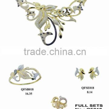 Karat gold jewelry,wedding jewelry,full set QF018