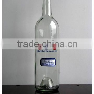 750ml clear glass bordeaux wine bottle with screw cap