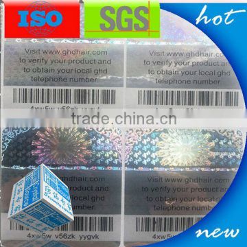 Factory supply high quality self adhesive Barcode Serial Number Stickers