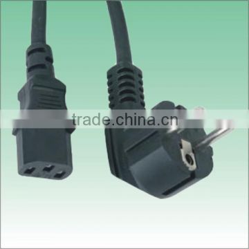 VDE Euro schuko 3pin plug to iec c13 connector ningbo manufacturer