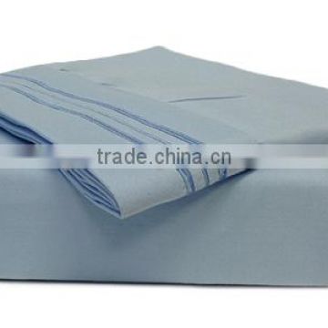 Wholesale latest designs queen king size 100% cotton plain white hotel bed sheet