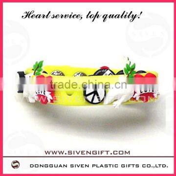 cartoon wristband with many colors for promotion gift