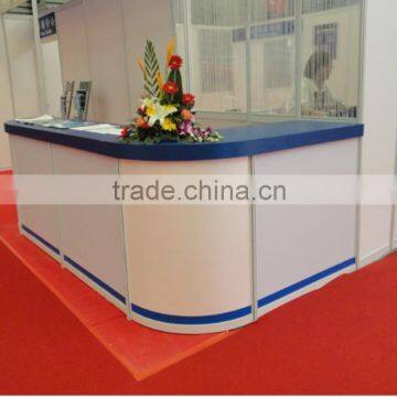 High quality wood panel restaurant reception desk furniture