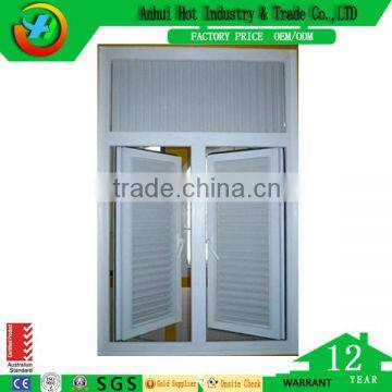 Casement Shutter Window Design Hot Selling Awning Window Double Leaf PVC Window and Doors