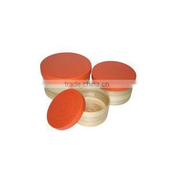 High quality best selling spun bamboo round box from Vietnam