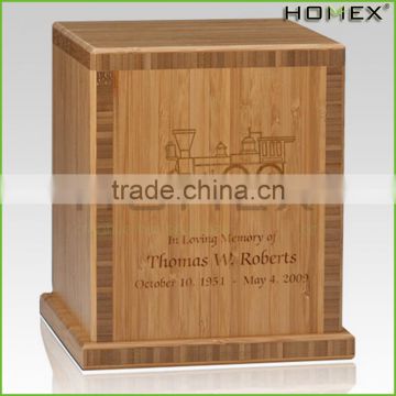 Bamboo cremation urn personalized urns Homex BSCI/Factory
