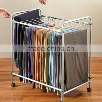 18 pairs Rolling plants organizer rack , Dynamics Rolling Pants Trolley