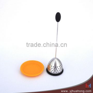 Fashion silicone tea infuser with stainless bottom