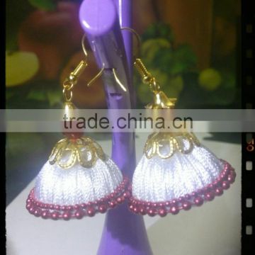 FACTORY STOCK CLEARANCE!!! Silk Thread Jhumkas and Earrings
