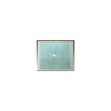Solid Insulated Flat Tempered Glass Clear / Green Colored , Polished Edge With CCC & ISO