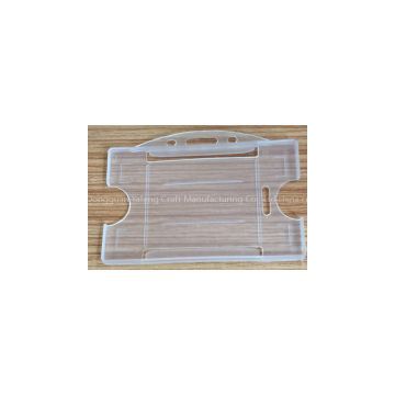 card holder type 2016 plastic horizontal / vertical lanyard id card holder