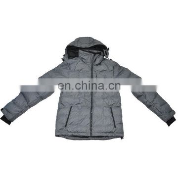 Men's 100 Polyester Padded Jackets with removable Hood