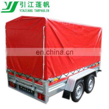 Waterproof Open Trailer Cover for Utility Trailer with grommet and rope as set