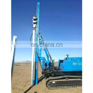 Ground screw drop hammer pile driver machine highway guardrail pile driver for sale