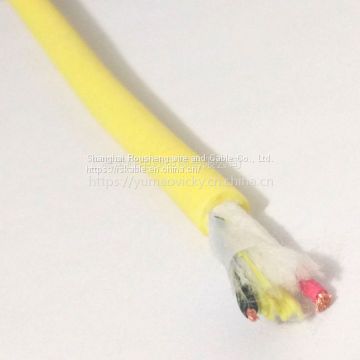 1000v Rov Umbilical Cable Anti-microbial Erosion Cable Yellow / Orange Sheath 