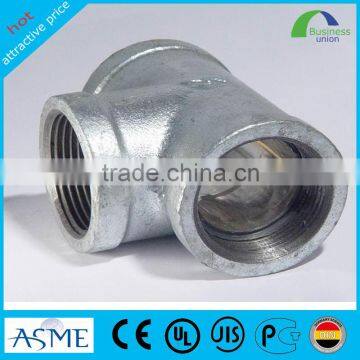 304 or316 stainless steel pipe tube equal tee