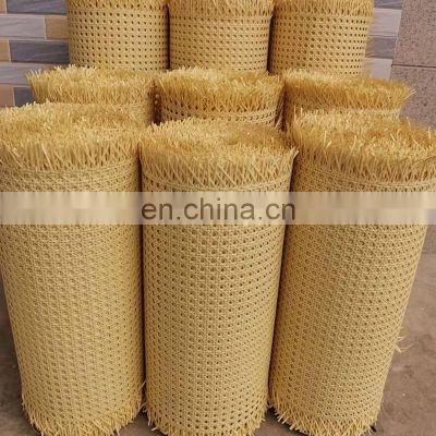 Factory Price PVC Plastic Woven Open Rattan Webbing Mesh Roll Cane Mesh for Outdoor Furniture