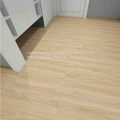 Guangdong factory wholesale block SPC floor 4mm vinyl floor tile Foshan spot wood grain plastic floor paste