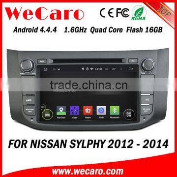 Wecaro WC-NU8053 Android 4.4.4 car stereo 1024 * 600 for nissan sylphy car multimedia system WIFI 3G GPS 2012 2013 2014